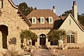 Tuscan Villa stone house inspired by Palladio.